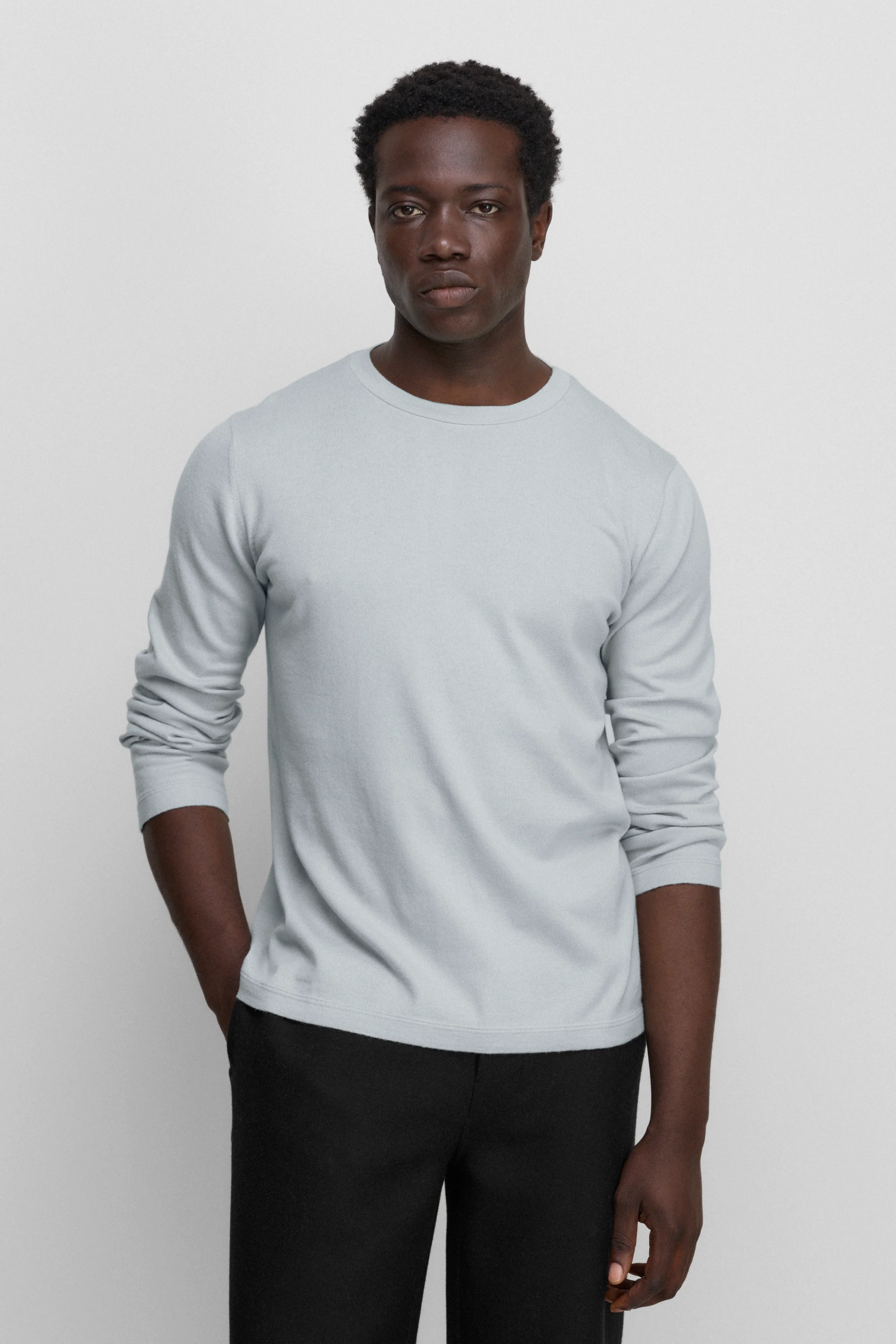 cashmere long-sleeve tops